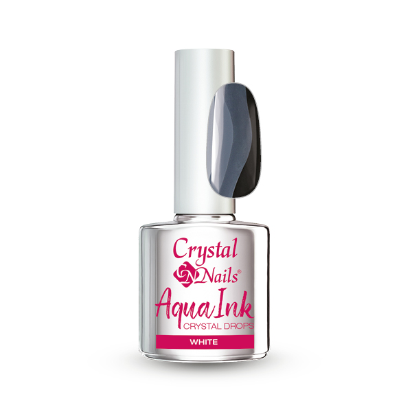 Crystal Nails - AquaInk Crystal Drops 10 - White 4ml