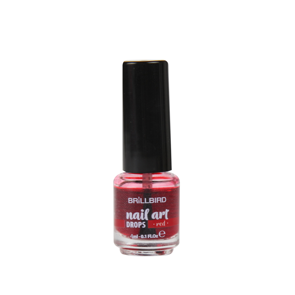 BrillBird - Nail Art Drops Red 4ml