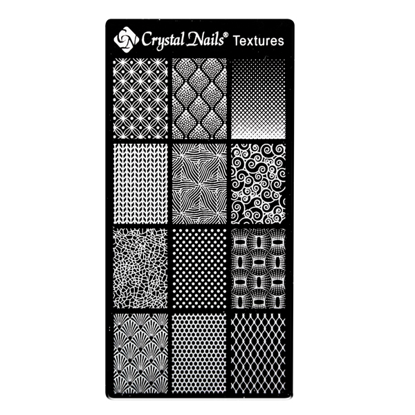 Crystal Nails - Egyedi Crystal Nails Körömnyomda lemez - Textures