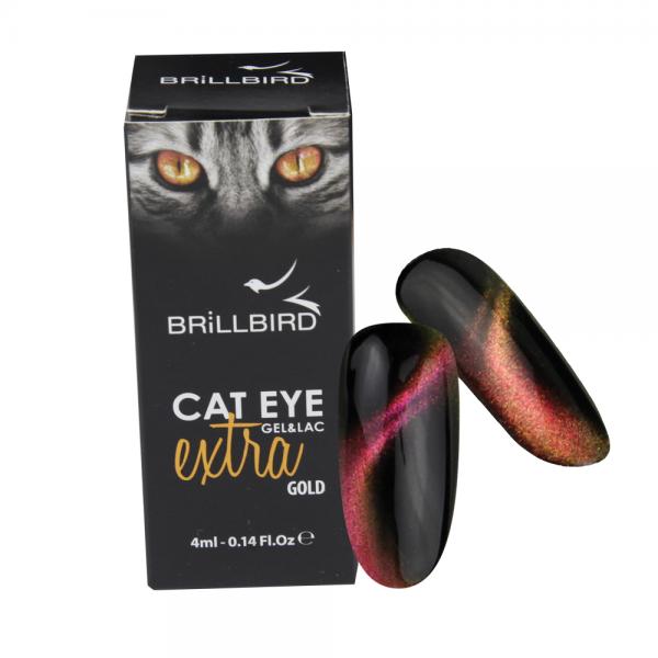 BrillBird - CAT EYE EXTRA GOLD - arany színű macskaszem GÉL LAKK 5ml