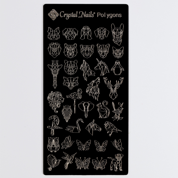 Crystal Nails - Egyedi Crystal Nails körömnyomda lemez - Polygons
