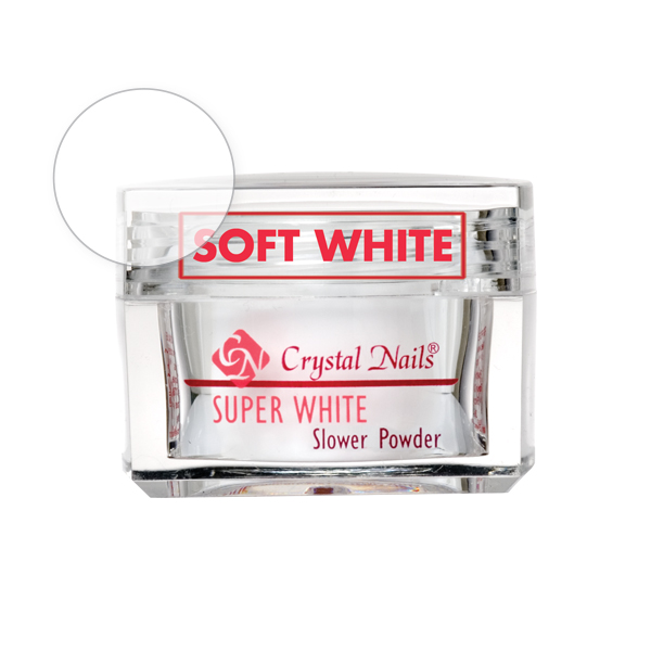 Crystal Nails - Slower Soft White porcelán 17g (25ml)