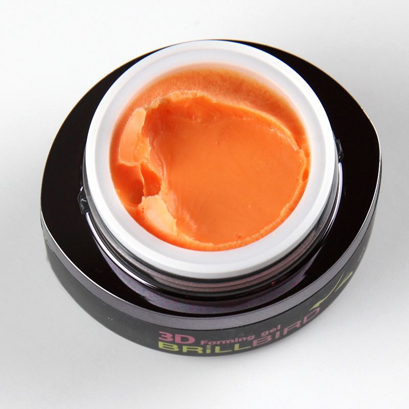 BrillBird - 3D Forming gel 6 (orange) narancs gyurmazselé - 3ml