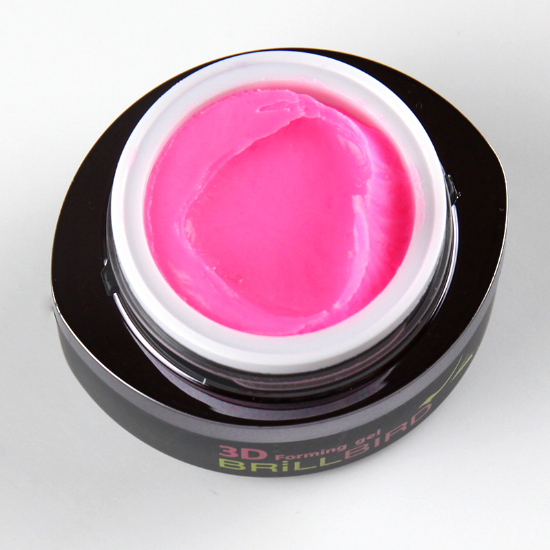 BrillBird - 3D Forming gel 3 (pink) rózsaszín gyurmazselé - 3ml