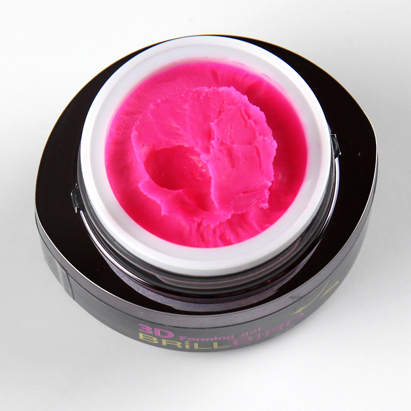 BrillBird - 3D Forming gel 4 (dark pink) sötét rózsaszín gyurmazselé -  3ml