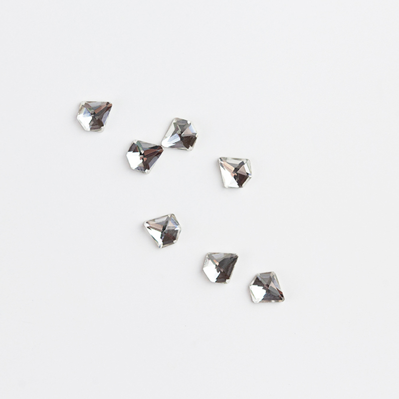 BrillBird - Műköröm Formakövek (10 db-os)  diamond 5mm clear