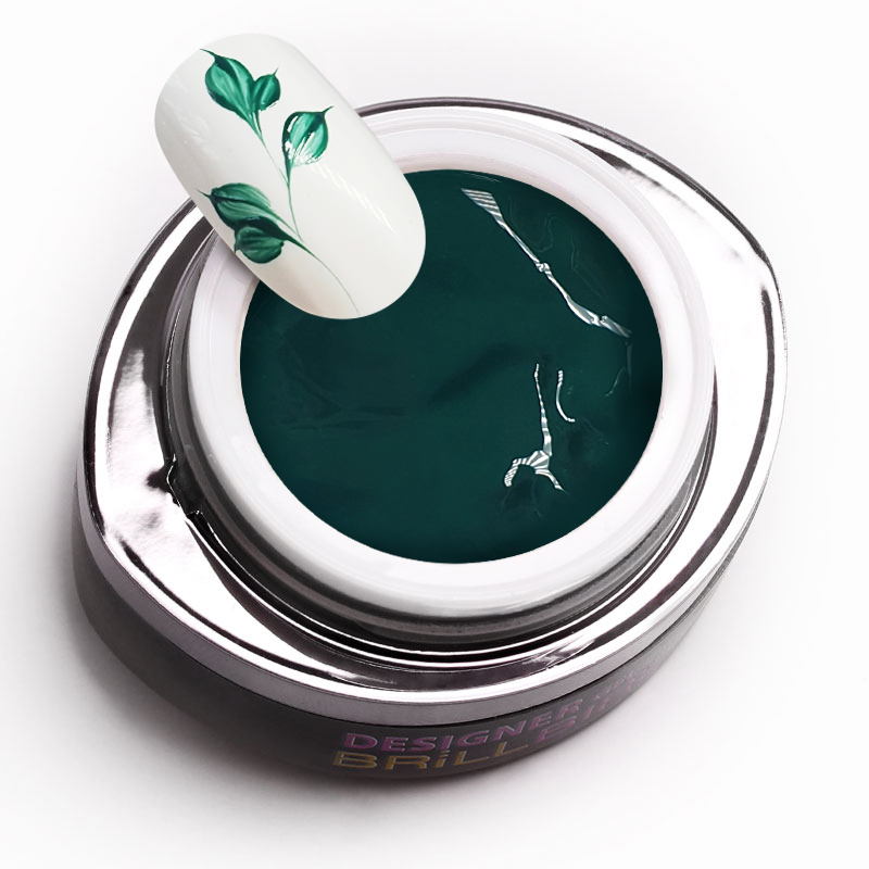 BrillBird - DESIGNER GEL 28 - smaragdzöld FESTŐZSELÉ (emerald) 3ML