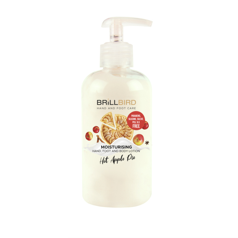 BrillBird - Kéz- és lábápoló krém - Hot Apple Pie 250ml 