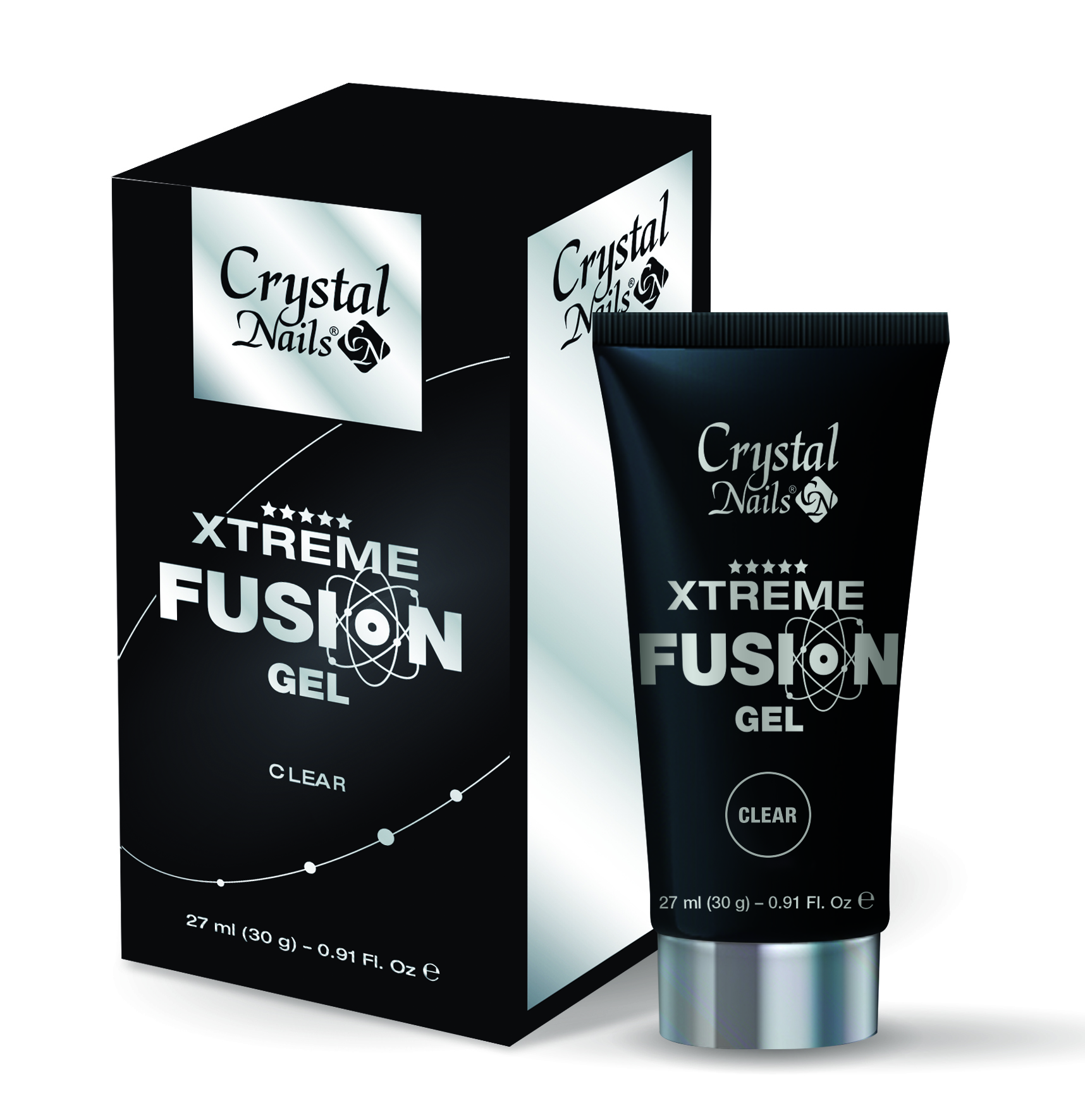 Crystal Nails - Xtreme Fusion AcrylGel Clear - 30g