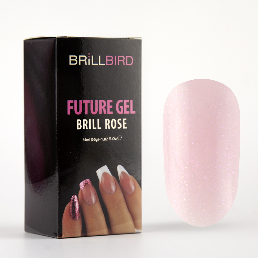 BrillBird - Future Gel Brill Rose /Polygel Akril Zselé/ 60g