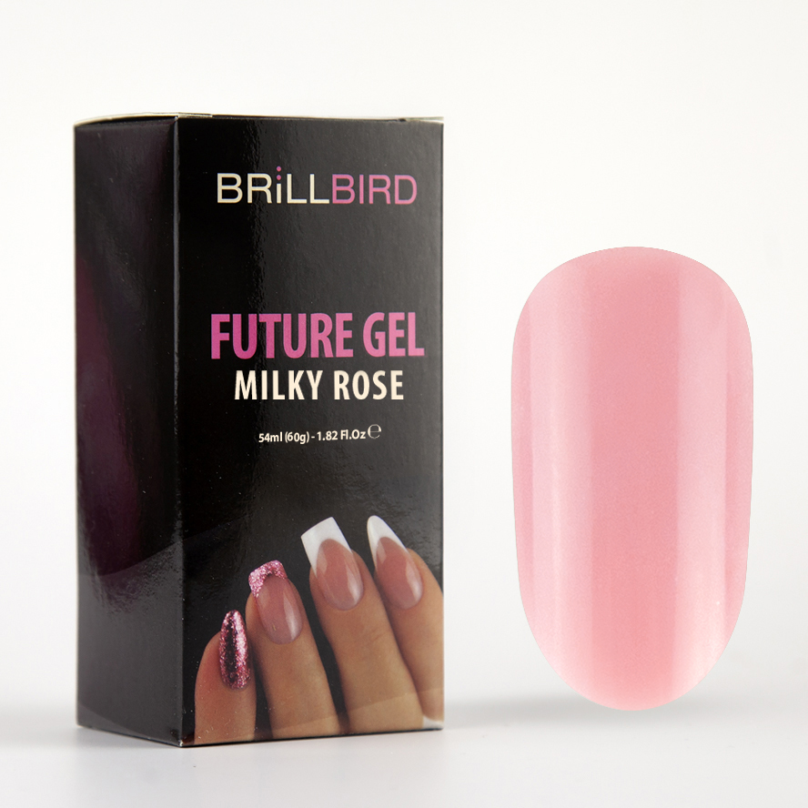 BrillBird - Future Gel Milky Rose /Polygel Akril Zselé/ 60g