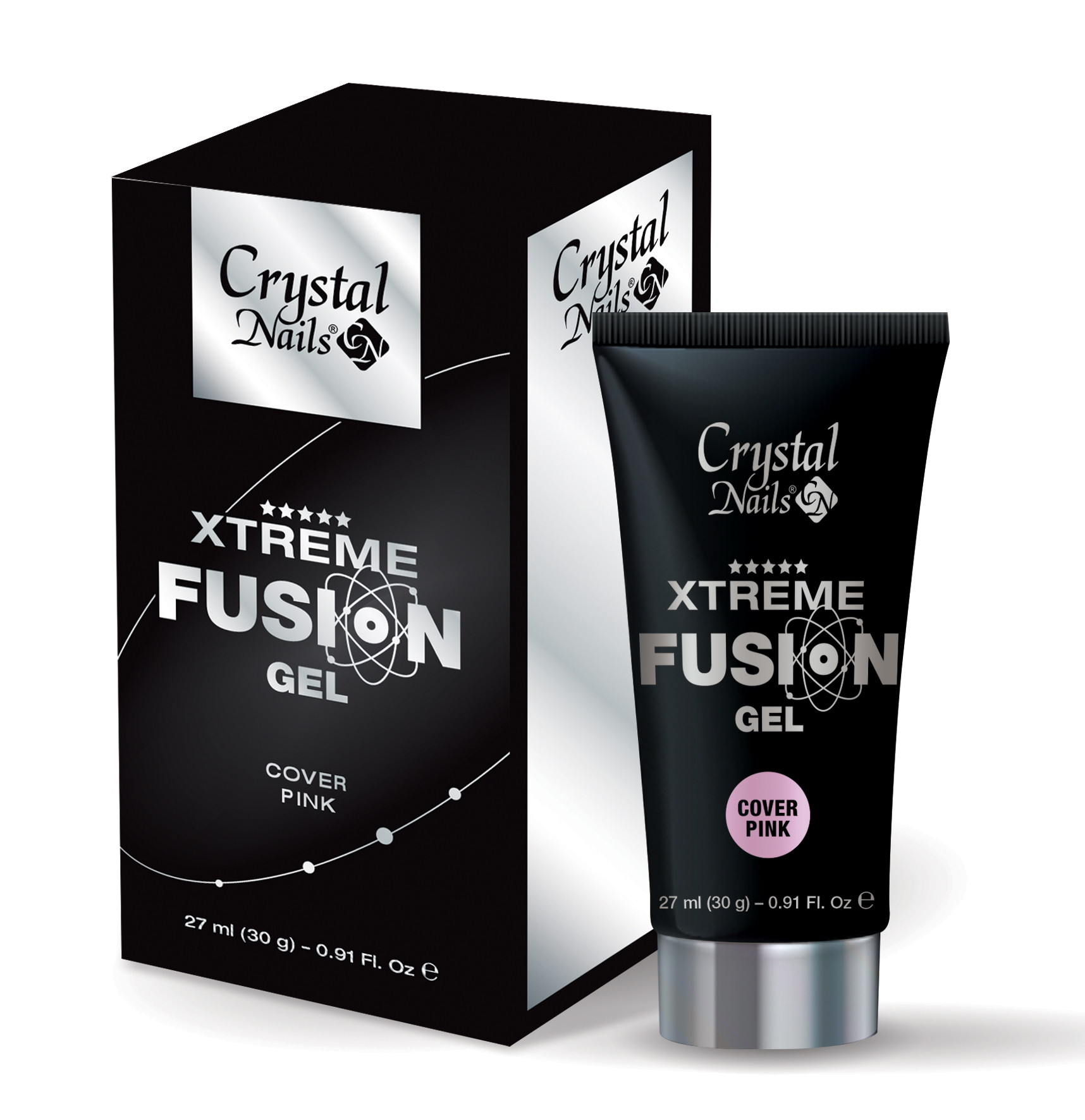 Crystal Nails - Xtreme Fusion AcrylGel Cover Pink - 30g