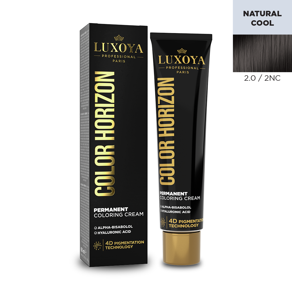 Luxoya - COLOR HORIZON - Ammóniás hajfesték 2.0/2NC 60ml