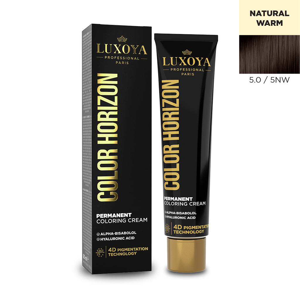 Luxoya - COLOR HORIZON - Ammóniás hajfesték 5.0/5NW 60ml