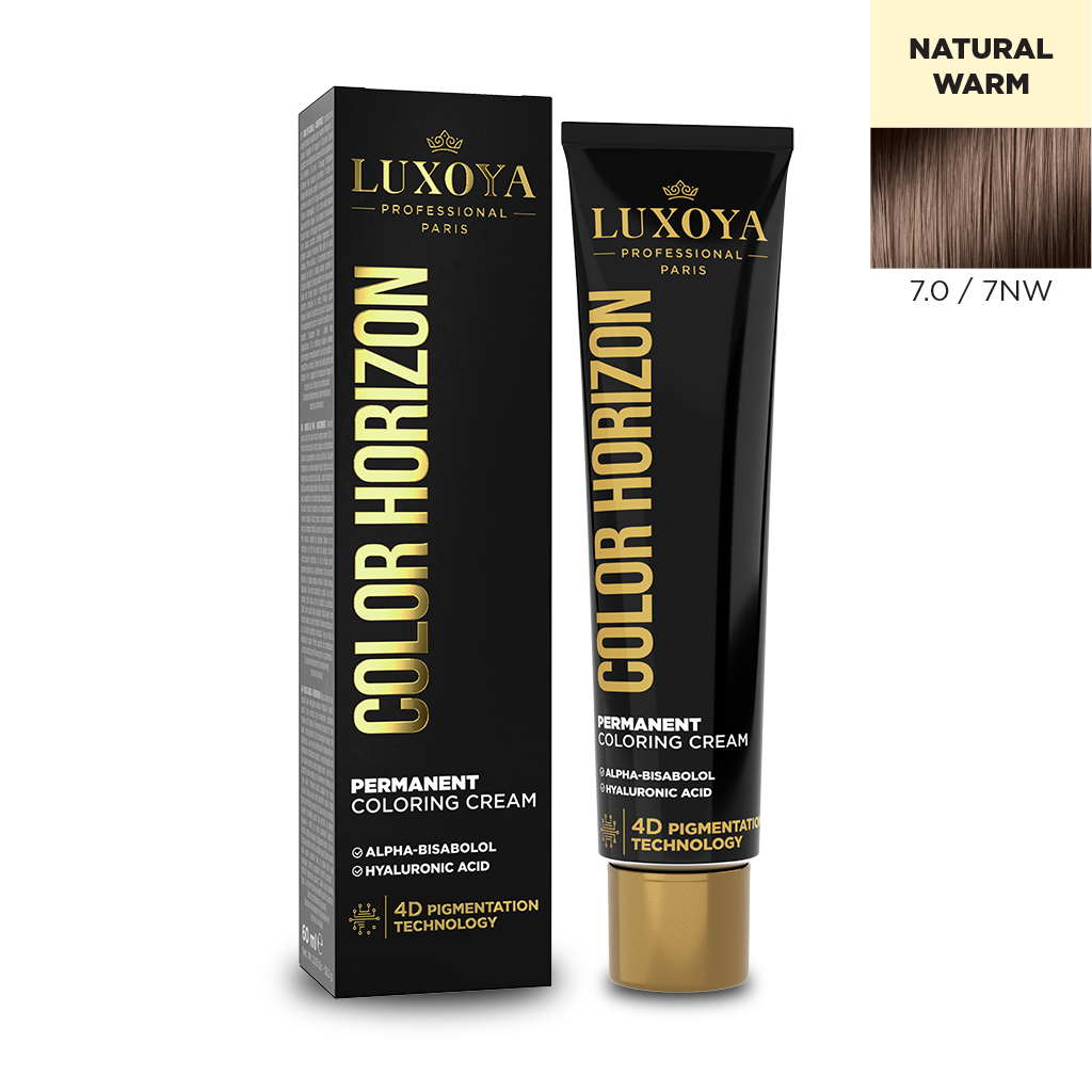 Luxoya - COLOR HORIZON - Ammóniás hajfesték 7.0/7NW 60ml