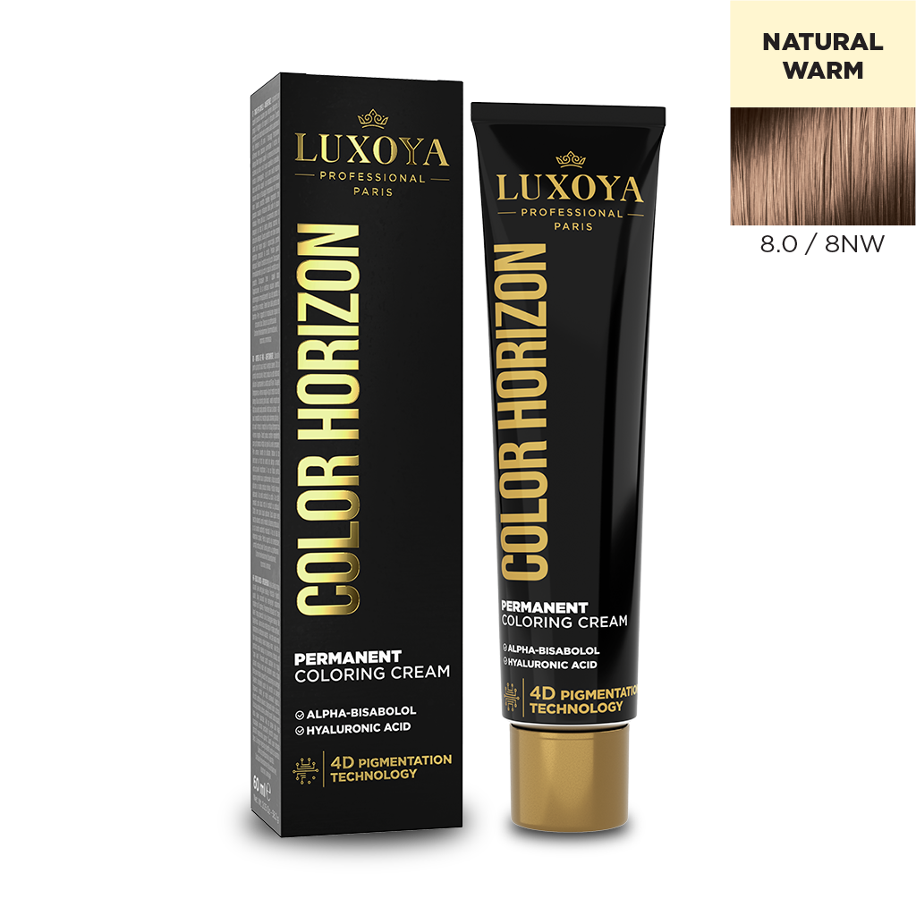 Luxoya - COLOR HORIZON - Ammóniás hajfesték 8.0/8NW 60ml