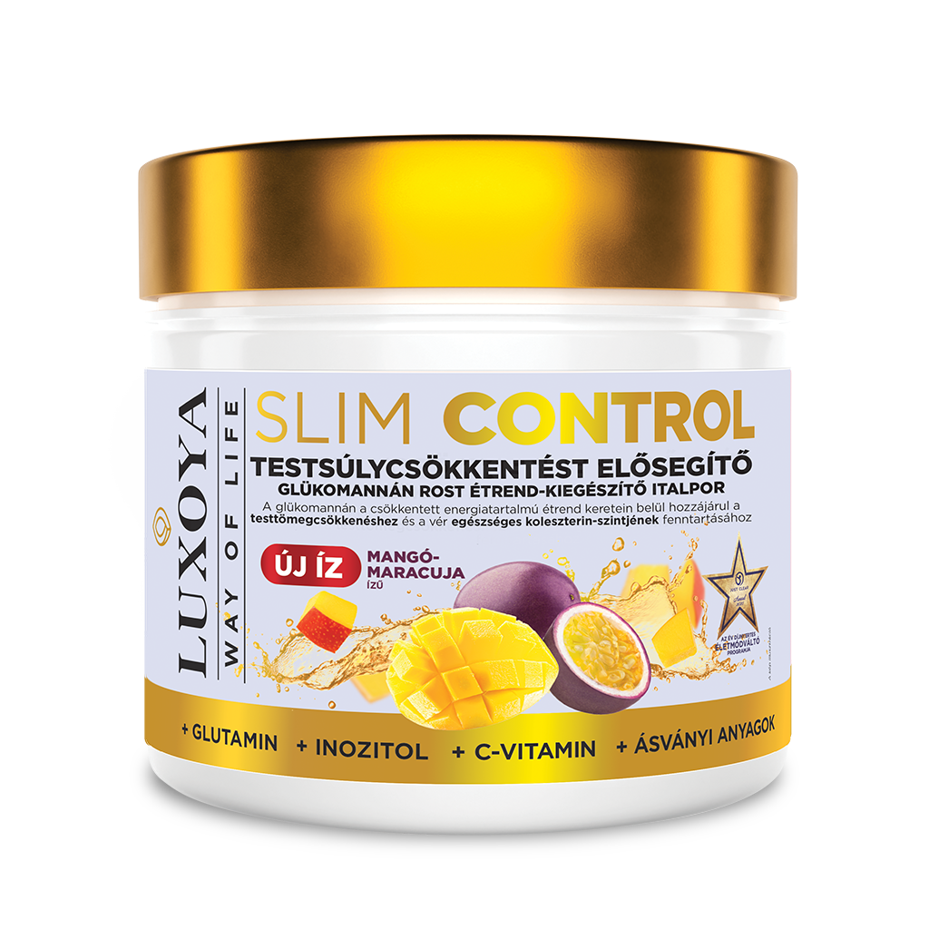 Luxoya - Slim Control - Glükomannán por 300g – Mangó-Maracuja