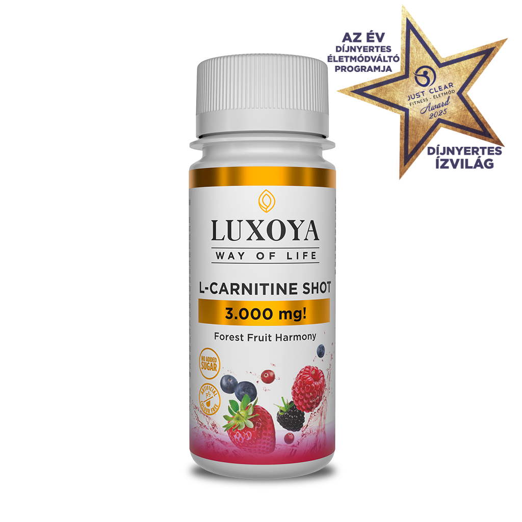 Luxoya - L-CARNITINE SHOT 3.000 mg FOLYÉKONY L-KARNITIN 60 ml - Erdei gyümölcs ízű