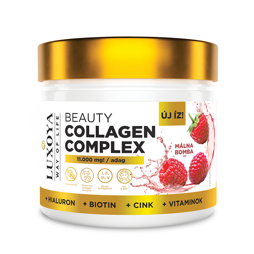 Luxoya - Beauty Collagen Complex 300g - Málna bomba