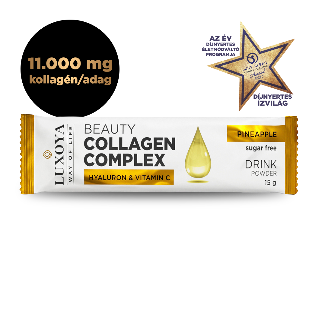 Luxoya - BEAUTY COLLAGEN COMPLEX 11.000 mg ÍZLETES KOLLAGÉN ITALPOR 15 g - Ananász ízű