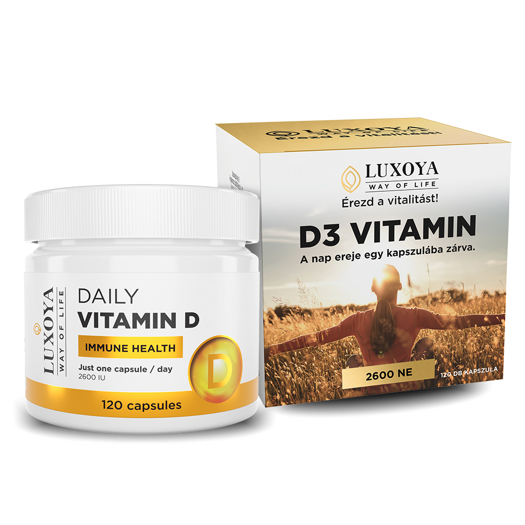 Luxoya - DAILY VITAMIN D - D3-VITAMIN 120 db