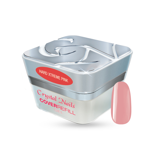 Crystal Nails - COVER REFILL Hard Gel Xtreme Pink - 5ml