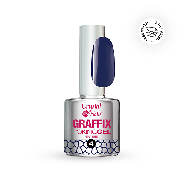 Crystal Nails - Graffix Poking Gel - 04 Midnight Blue 4ml