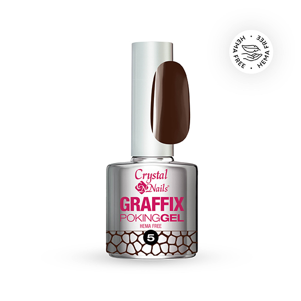 Crystal Nails - Graffix Poking Gel - 05 Chocolate Brown 4ml