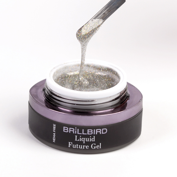 BrillBird - Liquid Future Polygel - Silver 15ml