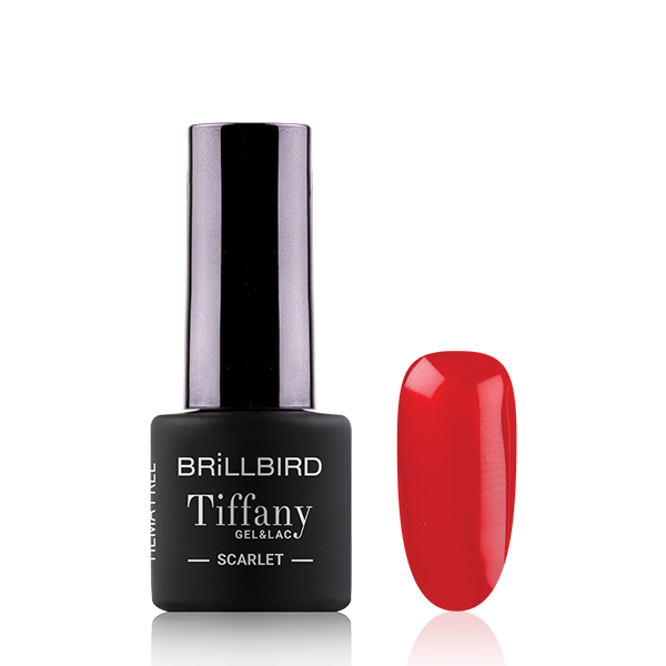 BrillBird - TIFFANY ÜVEGHATÁSÚ GÉL LAKK - Scarlet - 4ml