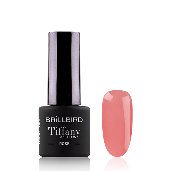 BrillBird - TIFFANY ÜVEGHATÁSÚ GÉL LAKK - Rose - 4ml