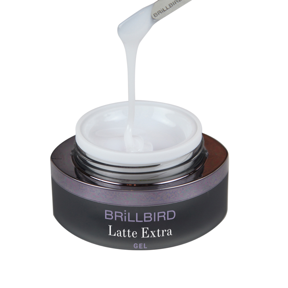 BrillBird - Latte Gel Extra - Latte Műköröm építő zselé 50ml