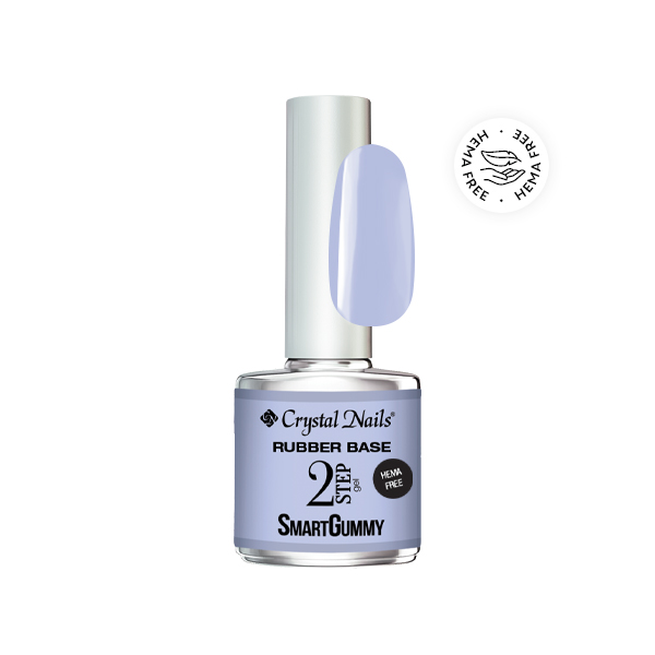 Crystal Nails -  2S SmartGummy HEMA Free Rubber base gel - Nr10  Airy Blue 8ml