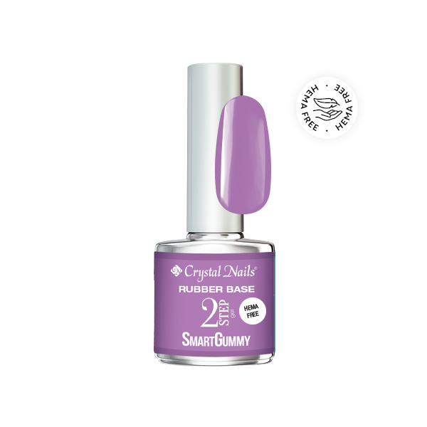 Crystal Nails - 2S SmartGummy HEMA Free Rubber base gel - Nr28 Amethyst 8ml