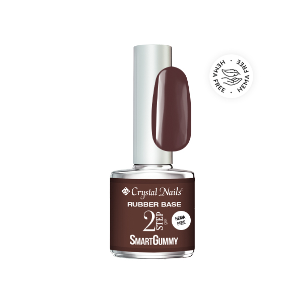 Crystal Nails - 2S SmartGummy HEMA Free Rubber base gel - Nr39 Red Dahlia 8ml