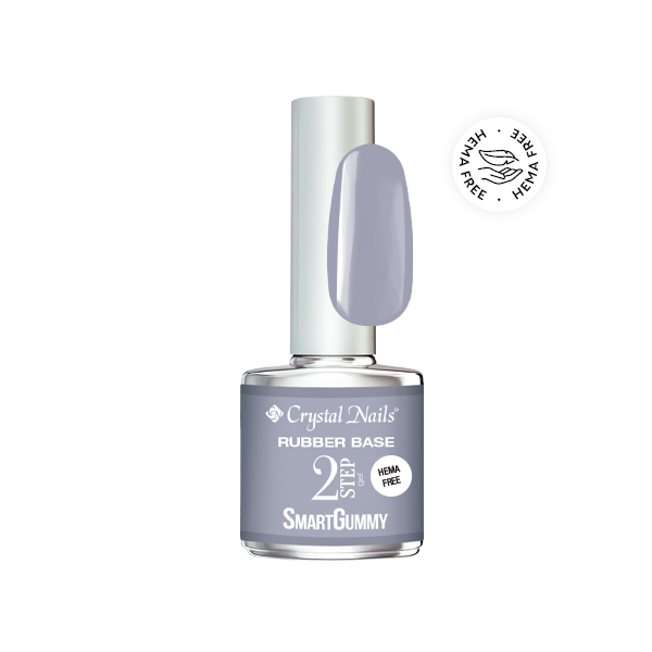 Crystal Nails - 2S SmartGummy HEMA Free Rubber base gel - Nr45 Nimbus Cloud 8ml