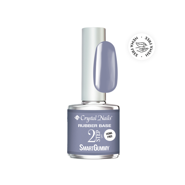 Crystal Nails - 2S SmartGummy HEMA Free Rubber base gel - Nr46 Lava Smoke 8ml