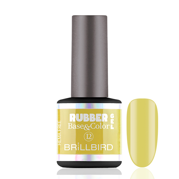 BrillBird - HEMA Free Rubber Gel Base&Color - 12 - 8ml