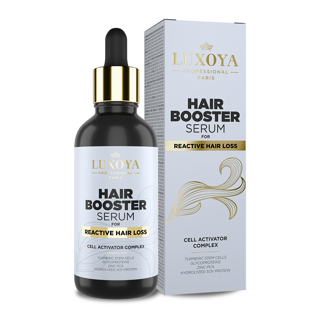 Luxoya - HAIR BOOSTER SERUM – FOR REACTIVE HAIR LOSS  - REAKTÍV* HAJHULLÁS CSÖKKENÉST ÉS HAJNÖVEKEDÉST ELŐSEGÍTŐ SZÉRUM - 90ml