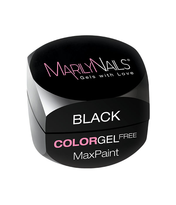 MarilyNails - MaxPaint Color gel Free - Black 3ml