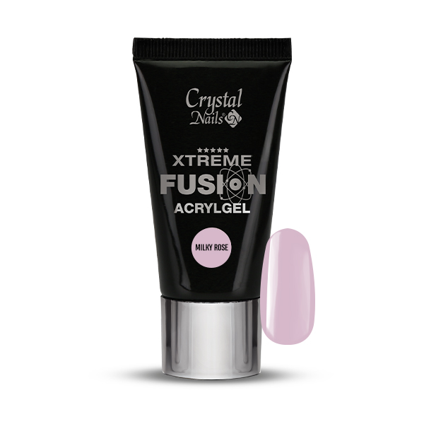 Crystal Nails - Xtreme Fusion AcrylGel - Milky Rose 27ml (30g) 
