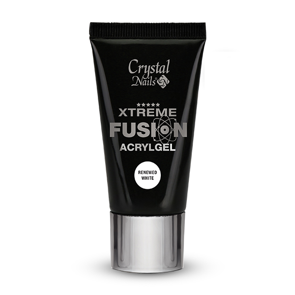 Crystal Nails - Xtreme Fusion AcrylGel Renewed White - 27ml (30g)