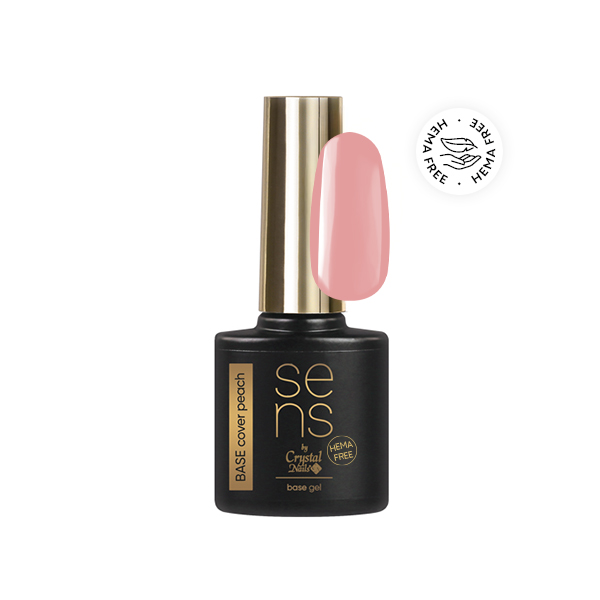 Sens by Crystal Nails - SENS HEMA Free base gel - Cover Peach 10ml