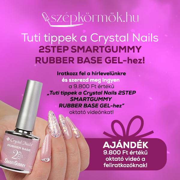 Crystal Nails - Mindent a 2STEP Smart Gummy Rubber Base Gel-ről! - Oktató videó