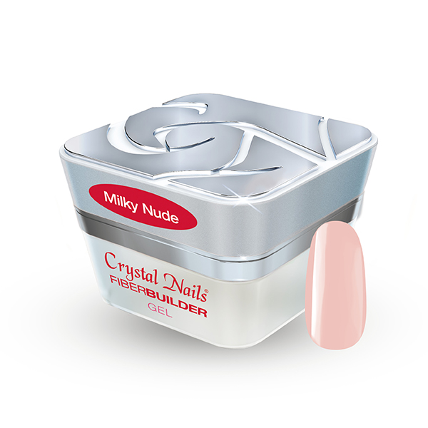 Crystal Nails - Fiber Builder Gel - Milky Nude 15ml
