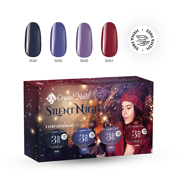 Crystal Nails - 3 STEP HEMA Free Kit Silent Night 2025 (4x4ml)