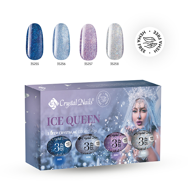 Crystal Nails - 3 STEP HEMA Free Kit Ice Queen 2025 (4x4ml)