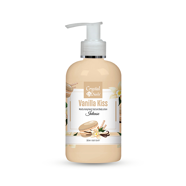 Crystal Nails - Moisturising Hand, Foot and Body Lotion - Vanilla Kiss - Intense 250ml