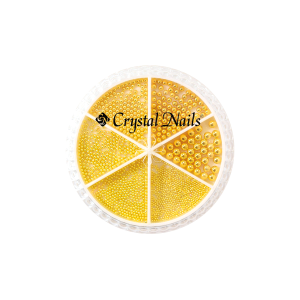 Crystal Nails - Crystal nails Metál Körömgyöngy készlet - Gold