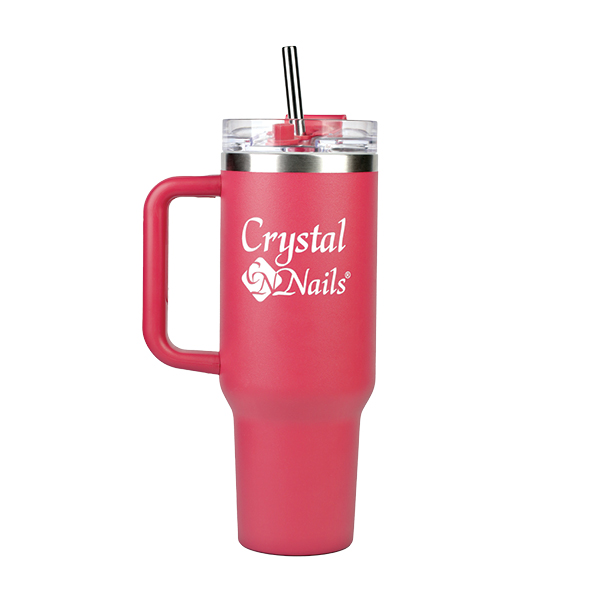 Crystal Nails - Fém hőtartó kulacs - vörösáfonya